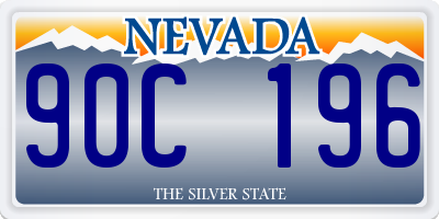 NV license plate 90C196