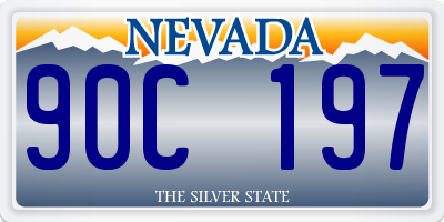 NV license plate 90C197