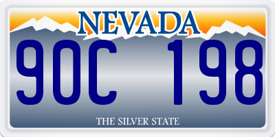 NV license plate 90C198