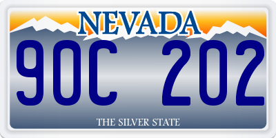 NV license plate 90C202