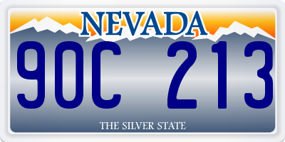 NV license plate 90C213