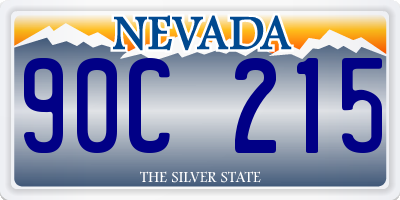 NV license plate 90C215