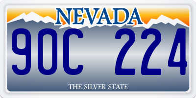 NV license plate 90C224
