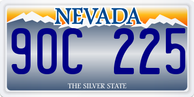 NV license plate 90C225