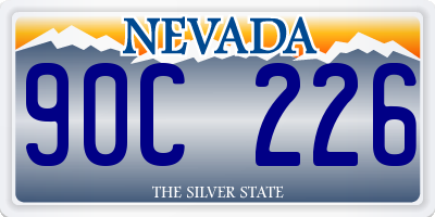 NV license plate 90C226