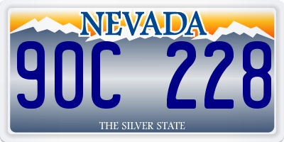 NV license plate 90C228