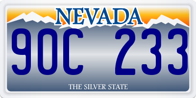 NV license plate 90C233