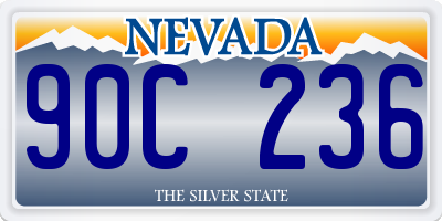 NV license plate 90C236