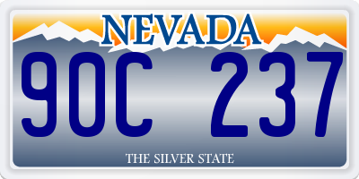 NV license plate 90C237