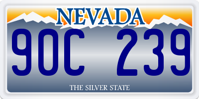 NV license plate 90C239