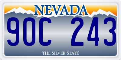 NV license plate 90C243