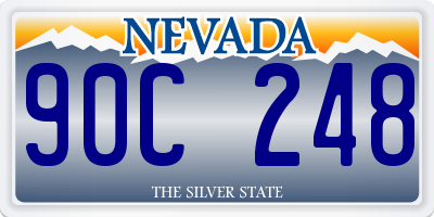 NV license plate 90C248