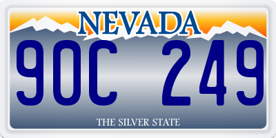 NV license plate 90C249