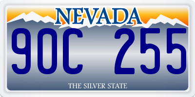 NV license plate 90C255