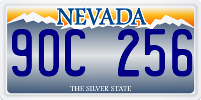 NV license plate 90C256