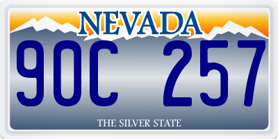 NV license plate 90C257