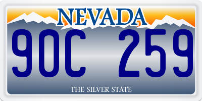 NV license plate 90C259