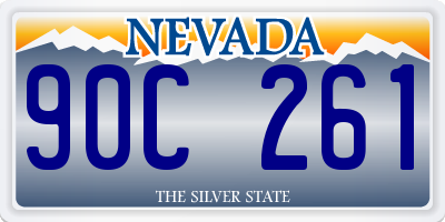 NV license plate 90C261