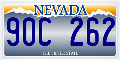 NV license plate 90C262