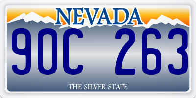 NV license plate 90C263