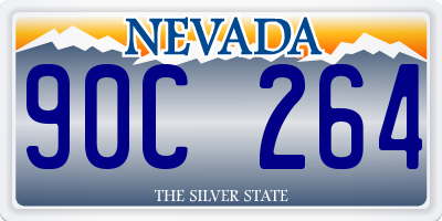 NV license plate 90C264