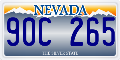 NV license plate 90C265