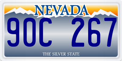 NV license plate 90C267