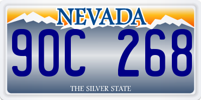 NV license plate 90C268