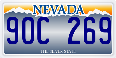 NV license plate 90C269