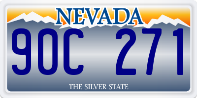 NV license plate 90C271