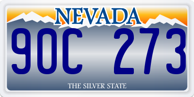 NV license plate 90C273