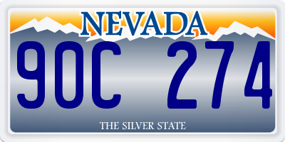 NV license plate 90C274