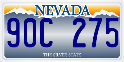 NV license plate 90C275
