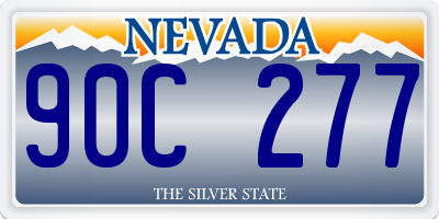 NV license plate 90C277