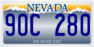 NV license plate 90C280