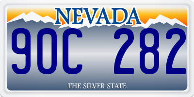NV license plate 90C282