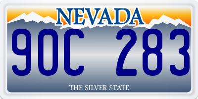 NV license plate 90C283