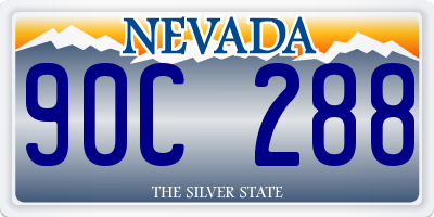 NV license plate 90C288