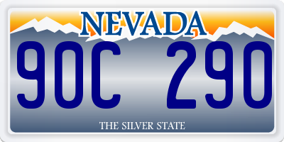 NV license plate 90C290