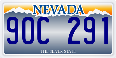 NV license plate 90C291