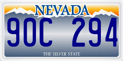 NV license plate 90C294