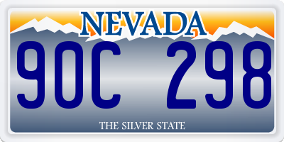 NV license plate 90C298