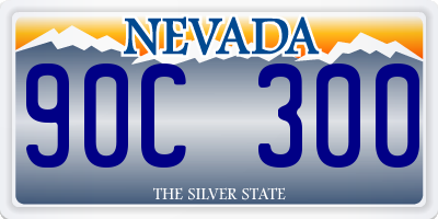 NV license plate 90C300