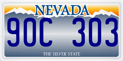 NV license plate 90C303