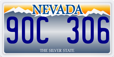 NV license plate 90C306