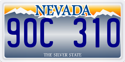 NV license plate 90C310