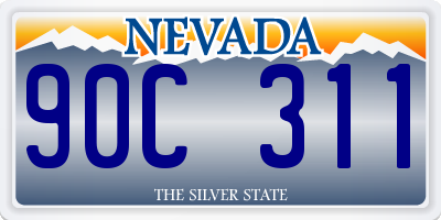 NV license plate 90C311