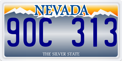 NV license plate 90C313