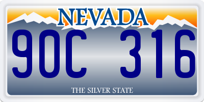 NV license plate 90C316