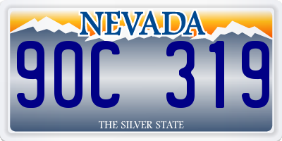 NV license plate 90C319